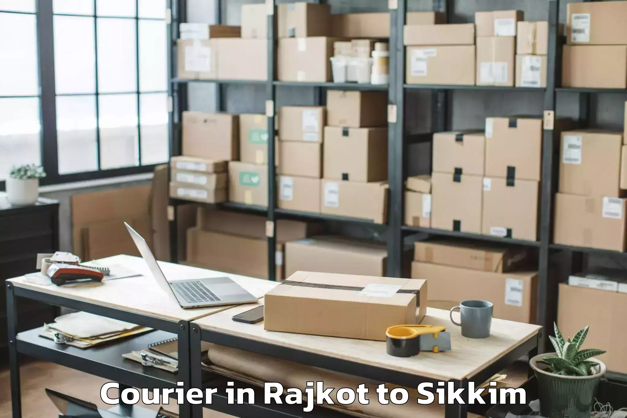 Affordable Rajkot to Icfai University Sikkim Gangto Courier